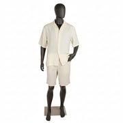 Standard men's mannequin, size D, with bent arm, head without facial features and brushed satin metal base plate, black