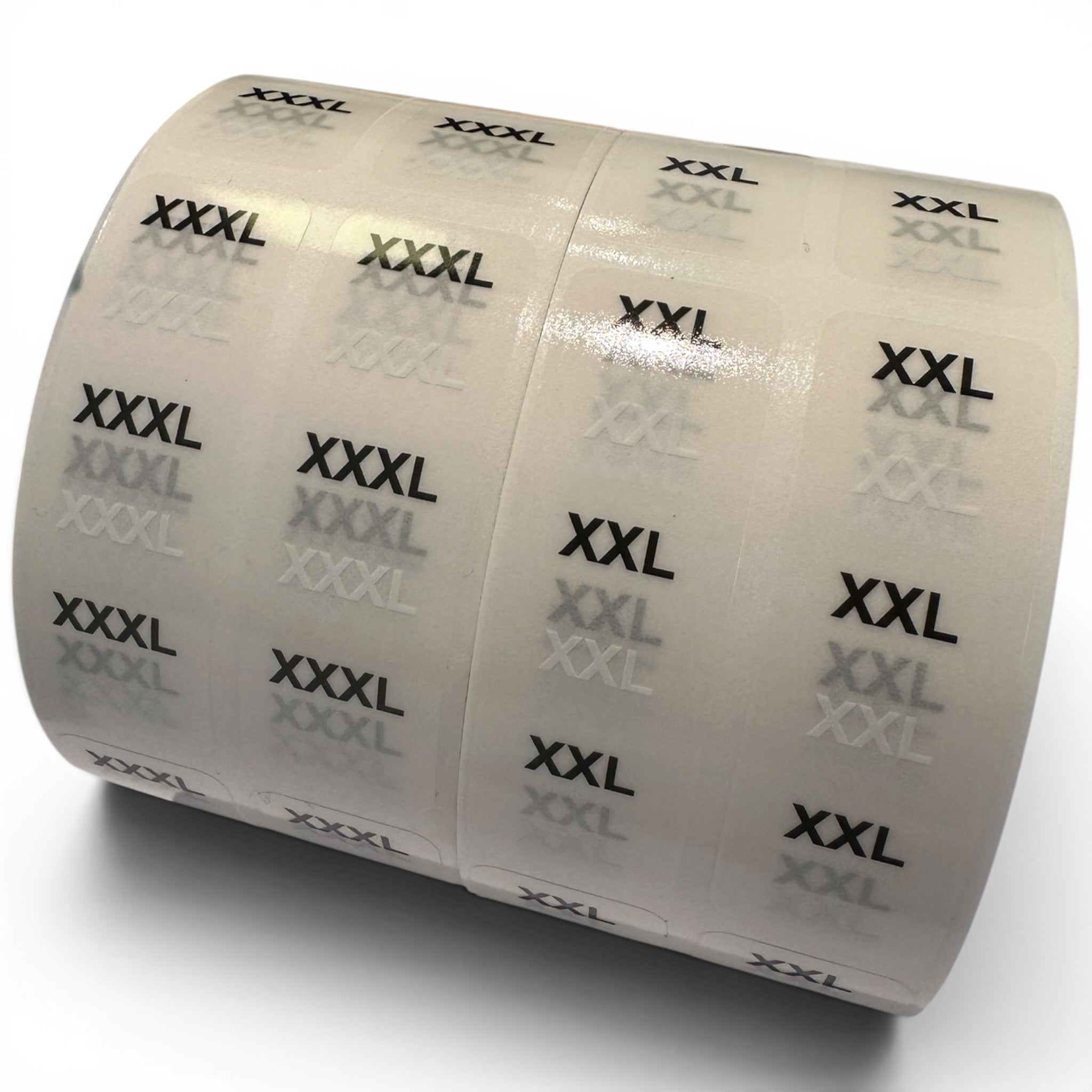 Size tags - Set with 5 rolls - All in one box. See all sample packs