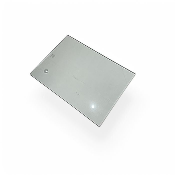 Glass base plate 30 x 42.5 cm. Hole 12 mm. Without spike