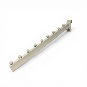 Skrå fronthæng t/ gitter. Hvid - 35 cm.