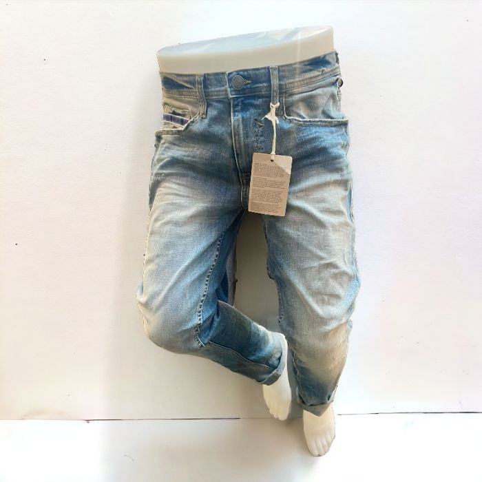 Mannequin-alaosa, miesten, seinäkiinnityksellä, valkoinen. H110