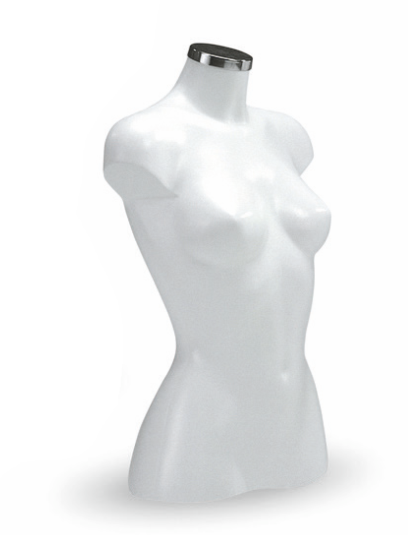 Elite, naistenvartalo, valkoinen, rinta 88, vyötärö 62, korkeus 62 cm (Sarja 5200) (Energy)