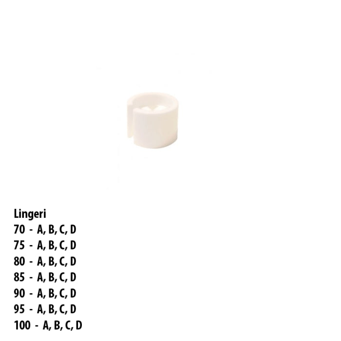 Mini brikker med lingeri størrelser. 100 ens pr. pose. Vælg størrelser