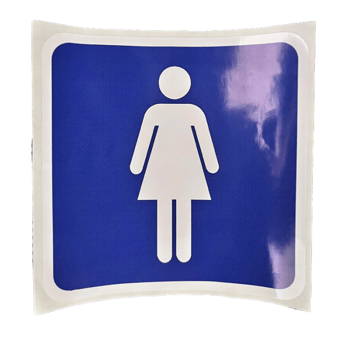 Pictogram Women's Toilet Blue/White