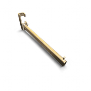 Ekstra midterarm, lige, til Joystativ, Oval model. Børstet satin