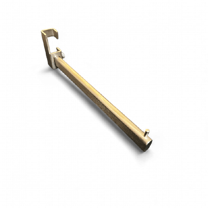 Ekstra midterarm, lige, til Joystativ, Oval model. Børstet satin