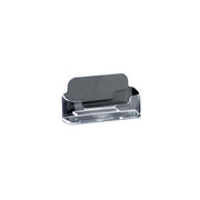 Business card holder 1 card. Acrylic. 10 x 3.5 x H 7 cm.