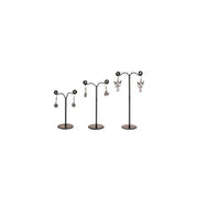 Ørestikkedisplay ( sæt a 3 stk.) Sort. H 11 - 9 og 7 cm.