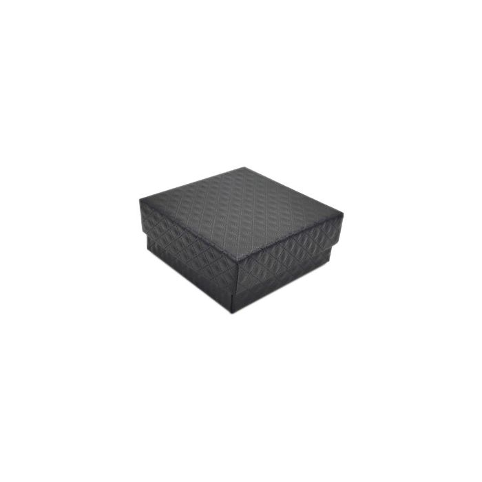 Jewelry box. Black. 7.5 x 7.5 x H3.5 - 20 pcs.