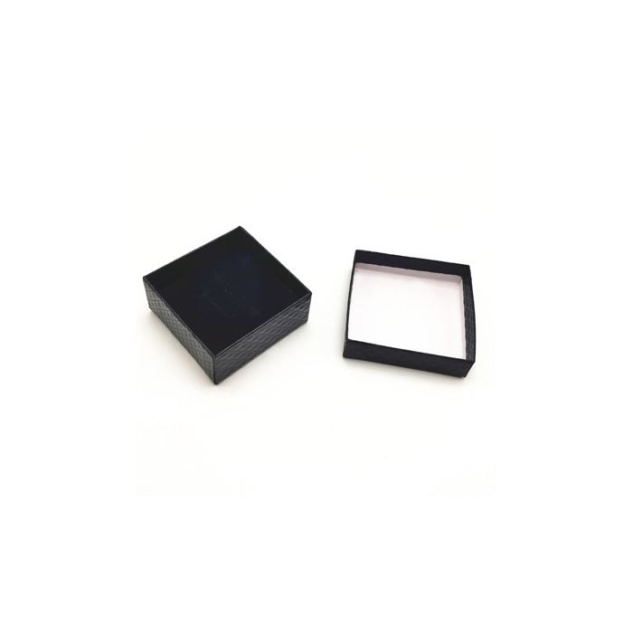 Jewelry box. Black. 7.5 x 7.5 x H3.5 - 20 pcs.