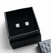 Jewelry box. Black. 5 x 5 x H 3 cm. - 20 pcs. Price shown per pc.