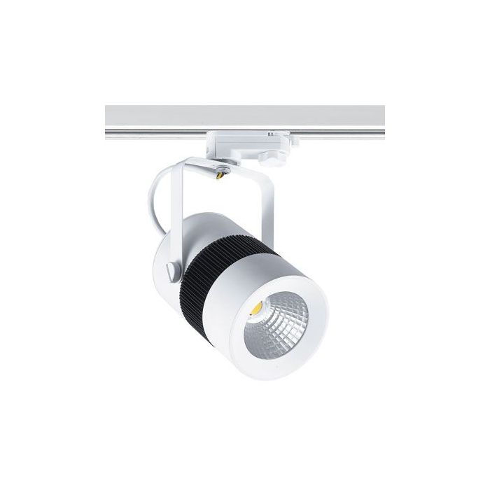 Lamp20 LED Spot til 3-faset skinne, med LED-lyskilde, 20W, 24°, K4200, 1300-1400 lumen, hvid.