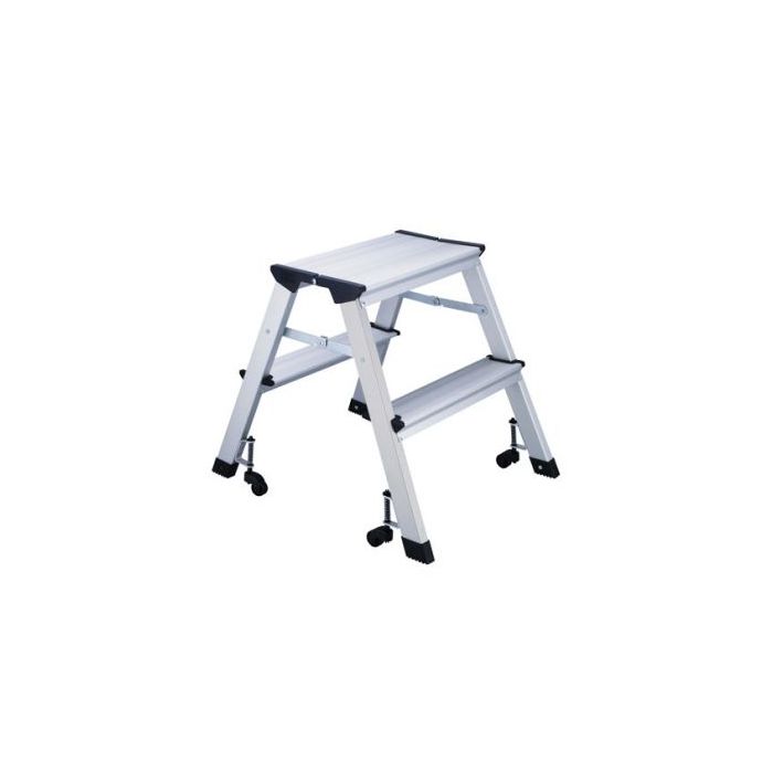 2 trins aluminiums stige, Højde 45 cm