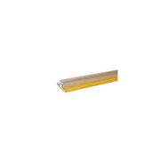 Shelf dividers, rear edge with tape 1 m. Clear plastic