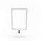 Sign frame, A5, metal, white