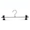 Clamp hanger, metal hanger (W 30 cm.) - 100 pcs. Black. Trouser hanger