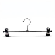Clamp hanger, metal hanger (W 30 cm.) - 100 pcs. Black. Trouser hanger