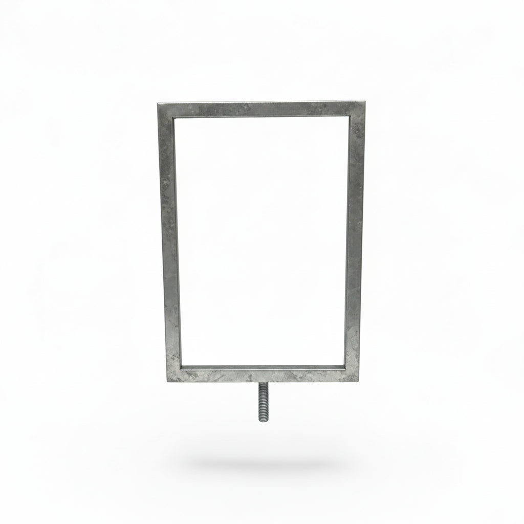 Skilteramme, A5, metal, galvaniseret.