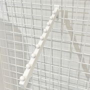 Skjørtu framhæng til gitter. Hvítur - 35 cm.