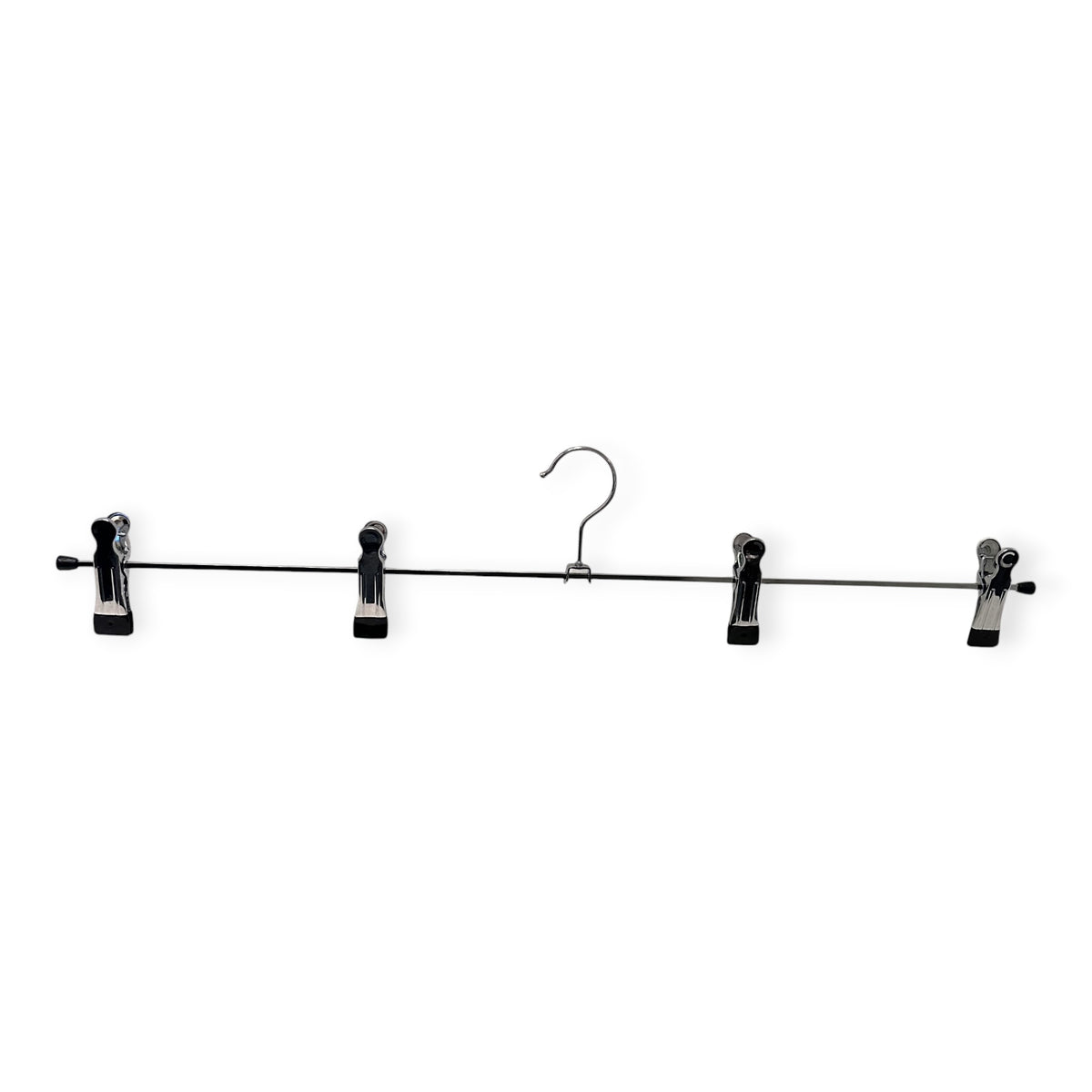 Akslatræ úr metalli við klemmum (B 60 cm) – 50 stk. 4 klemmur, H 7 cm. Svart