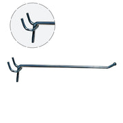 Discount hook, for slatwall and pegboard, galvanized, 15 cm, Ø 4 mm