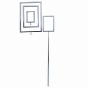 Kylttivistin kromattu, 70 cm. M/8 mm. Kierre. Kantalanka.