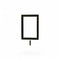 Sign frame, A6, metal, black