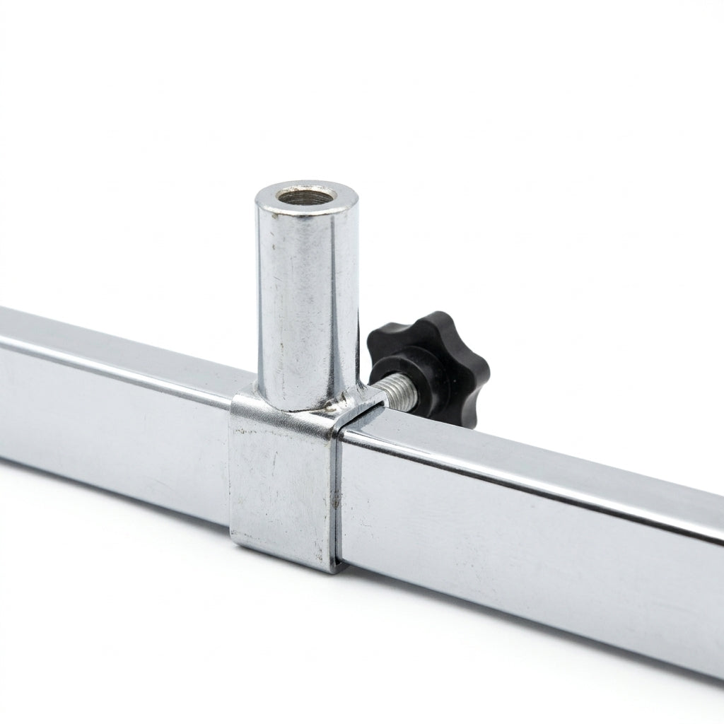 Sign frame brackets for 12 mm decorative and clothes rails, chrome