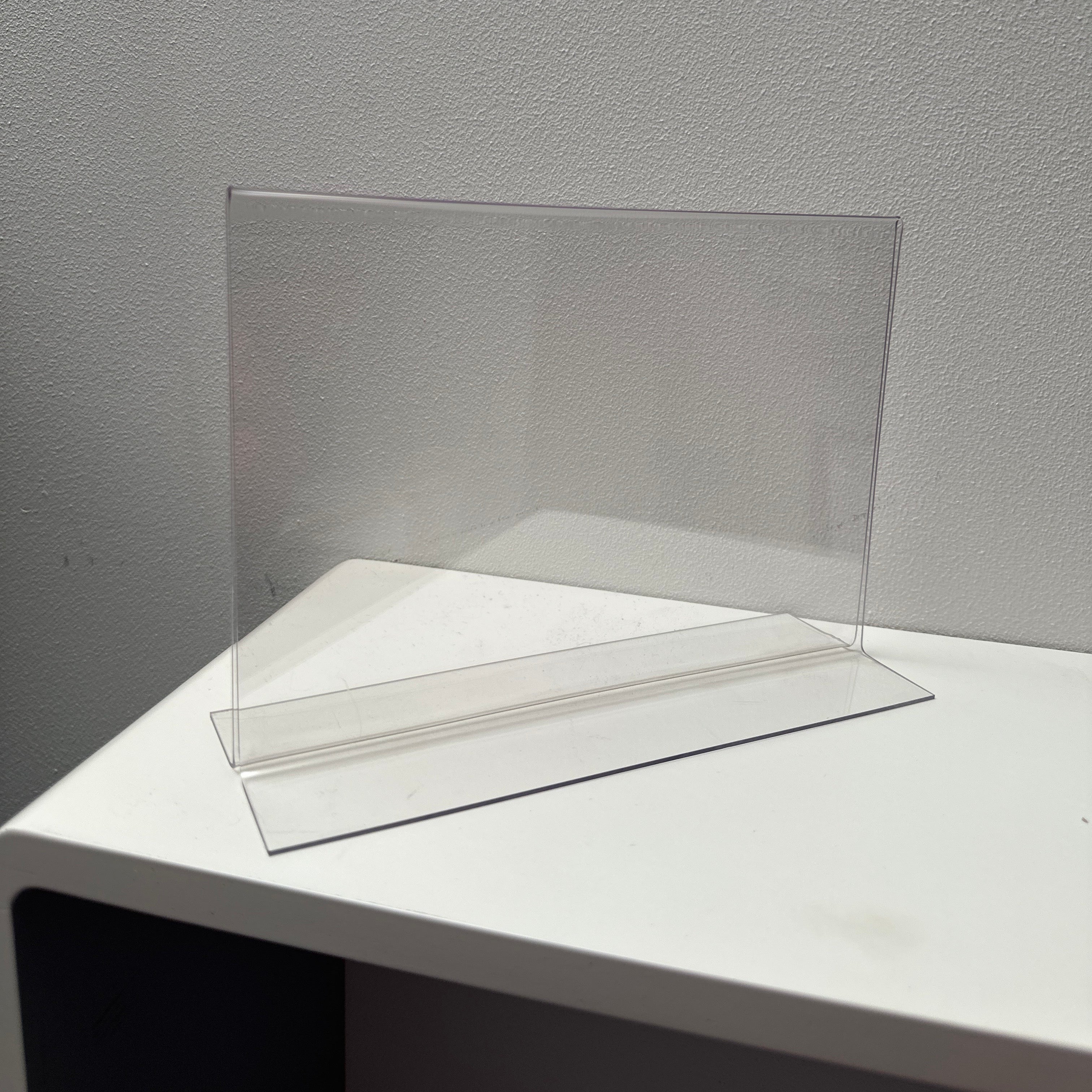 Skilteholder, A5 bred, lige, akryl, 21 x H15 cm