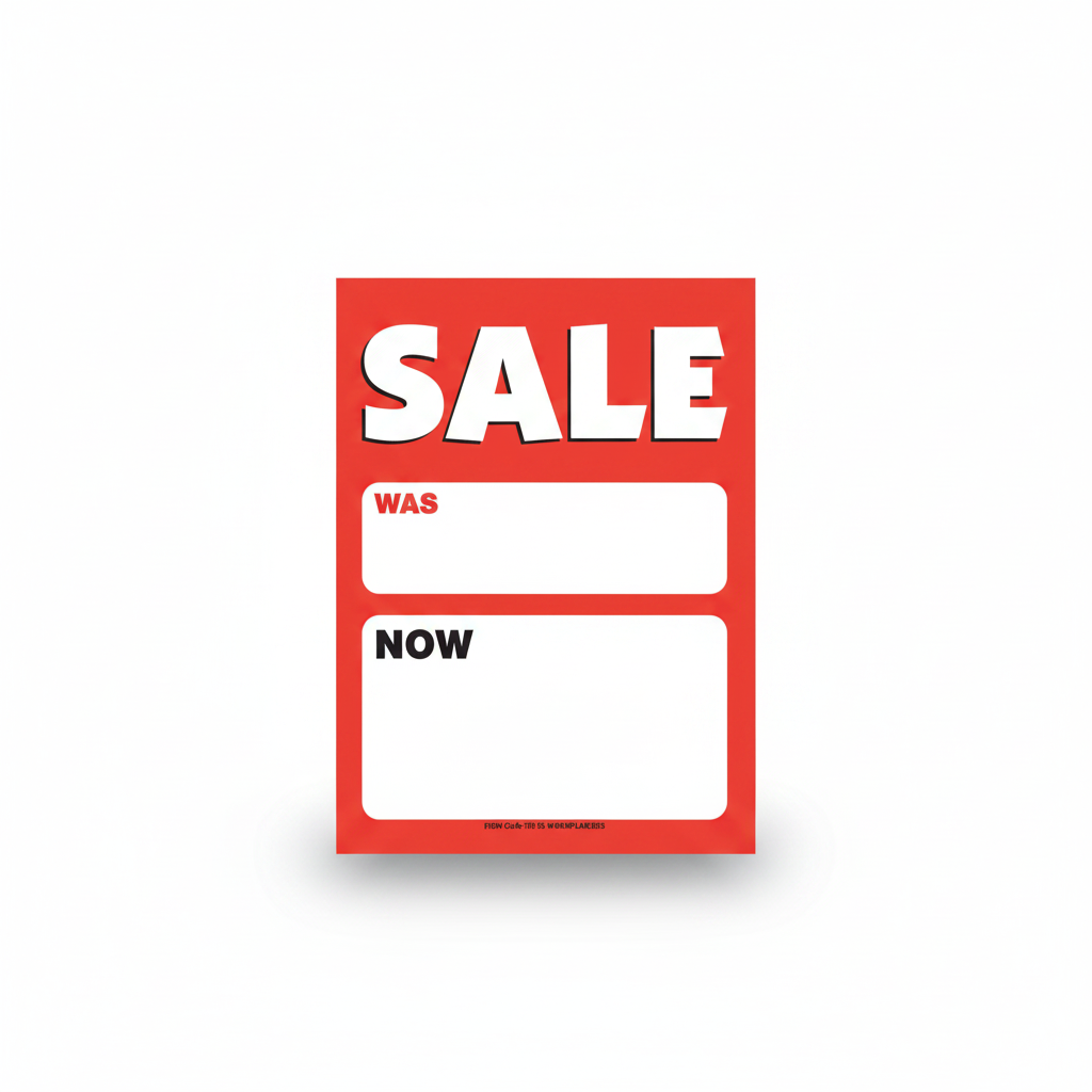 A4 salgsskilt - SALE - 10 stk.