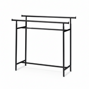 Twin, dobbeltstativ, højdejusterbar, sort, B150 x H122-170 cm