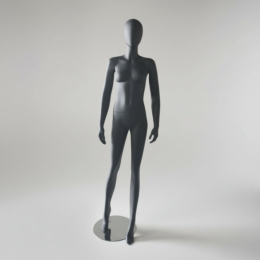 Sort faceless damemannequin 1300 med egghead, model A