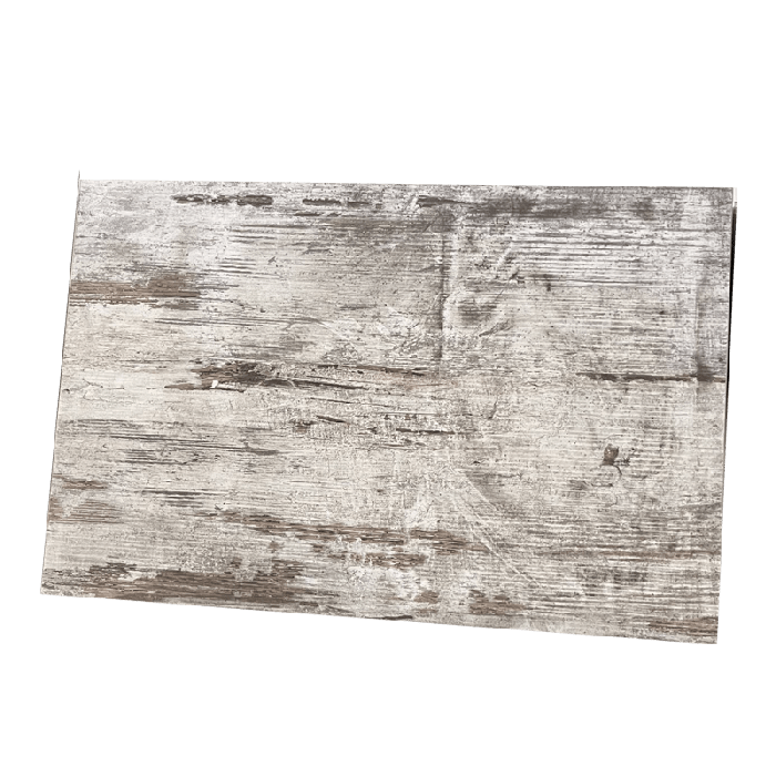 Melamine shelf, straight, elm wood look - white pigmented, 18 mm, 60 x 40 cm