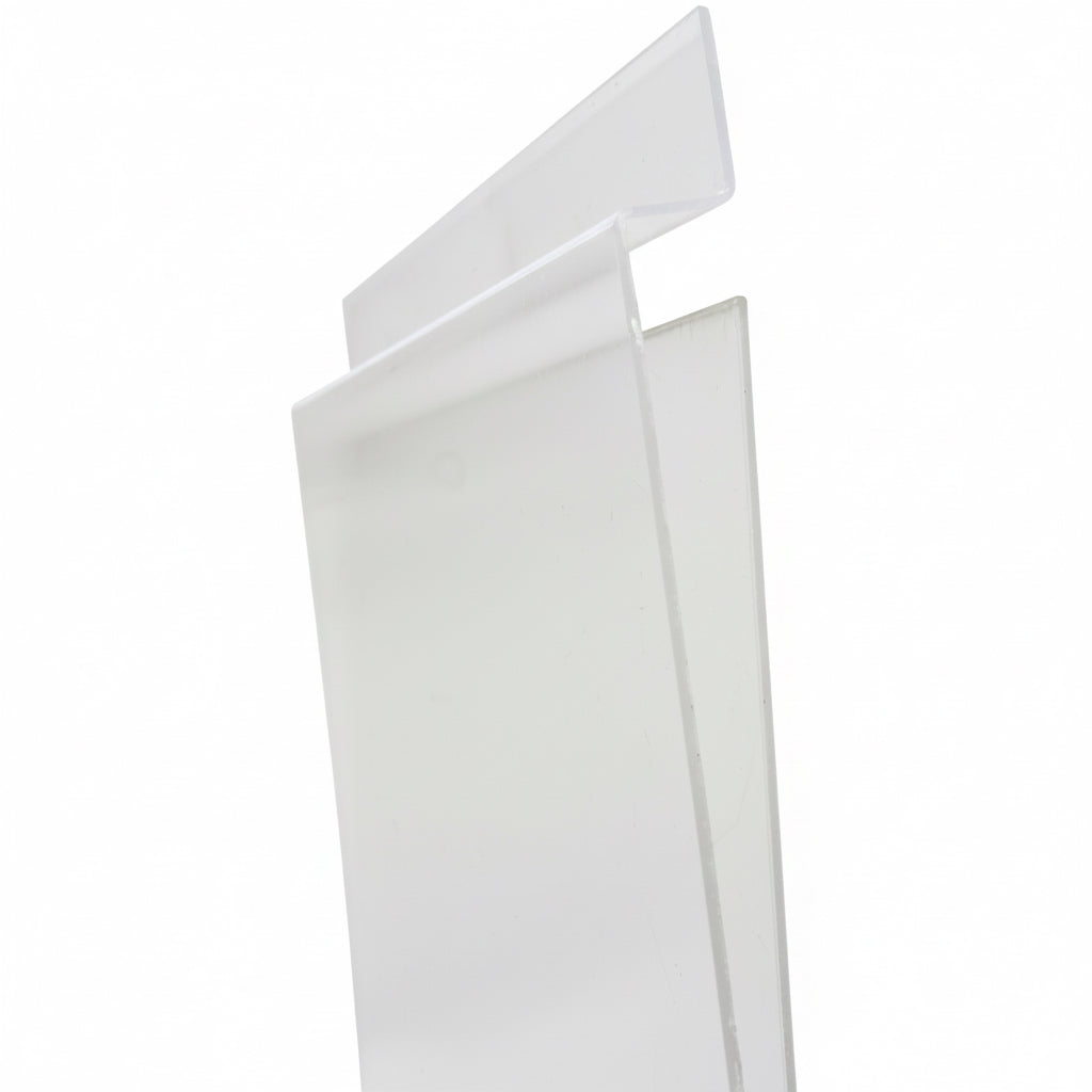 Skilteholder A7 lodret, akryl. T/ rillepanel