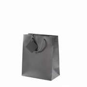 Paper bag. 8.1 x 3.3 x H 10.8 cm. Anthracite gray. 20 pcs.
