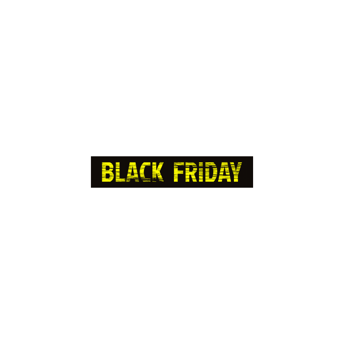 Black Friday-skilti fyrir glugga í tómarúmsfilmu 130 x 25
