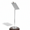 Sign holder with angled panel and clip, chrome, base plate 10 x 10 cm, sign plate 11 x 17 cm, H63 cm