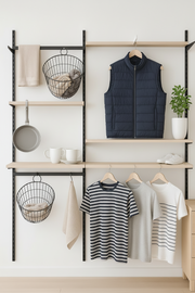 Framework vægskinne (244 cm) - Sort