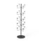 Hattestativ med 20 hatteholder - sort