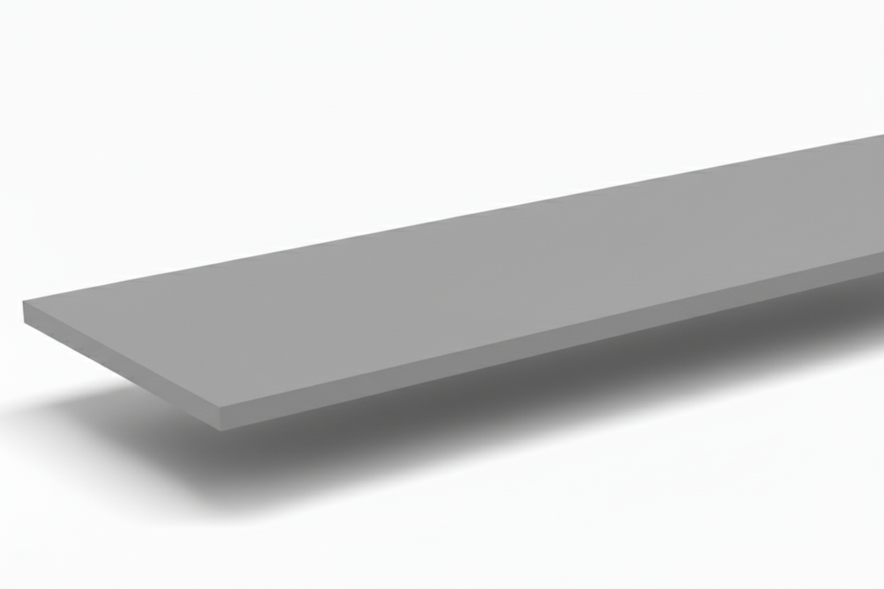 Melamine shelf, straight, dark gray, 18 mm. 100 x 39 cm.