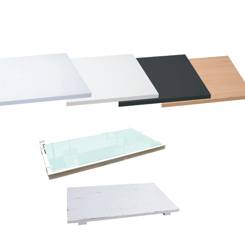 Melamin hylde, lige, valnød, 18 mm, 61 x 37 cm