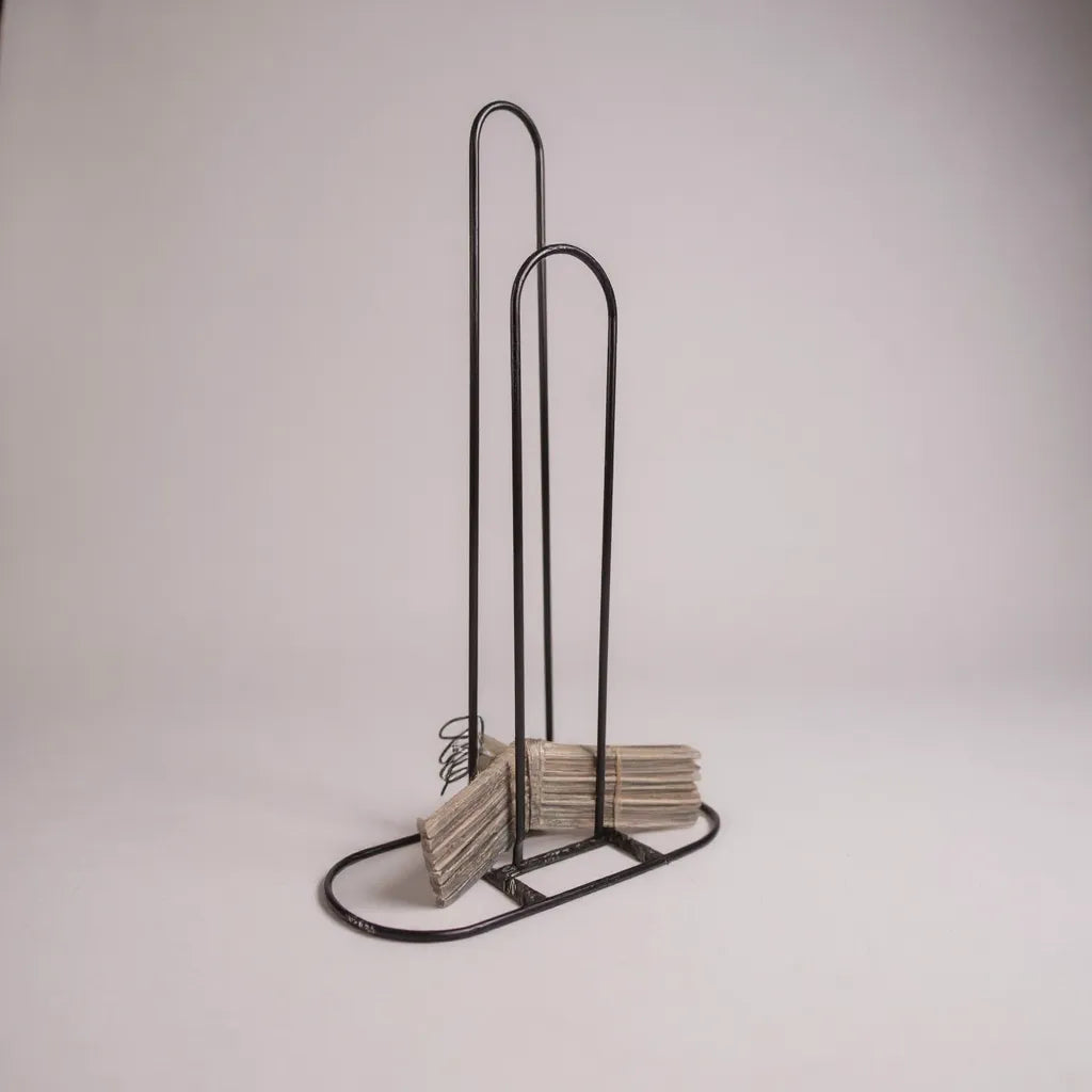 Bøjlestander, krom, H85 cm