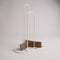 Coat rack, white, H85 cm. Adjustable to 2 widths