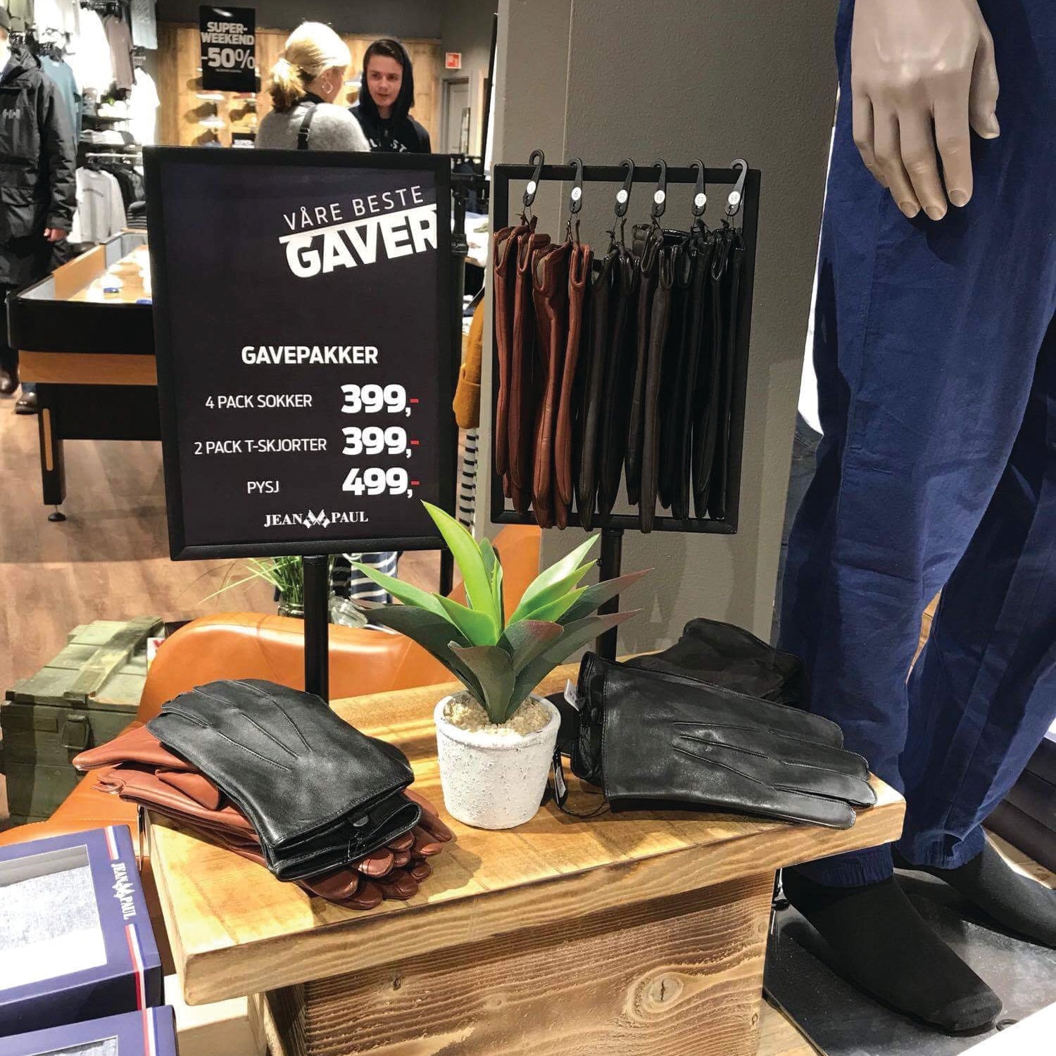 Menukortholder, A4, sort