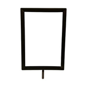 Skilteramme, A5, metal, sort