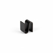 SuperSellerS black metal S-hook for TUBO shelving systems, designed for hanging shelves or small accessories.