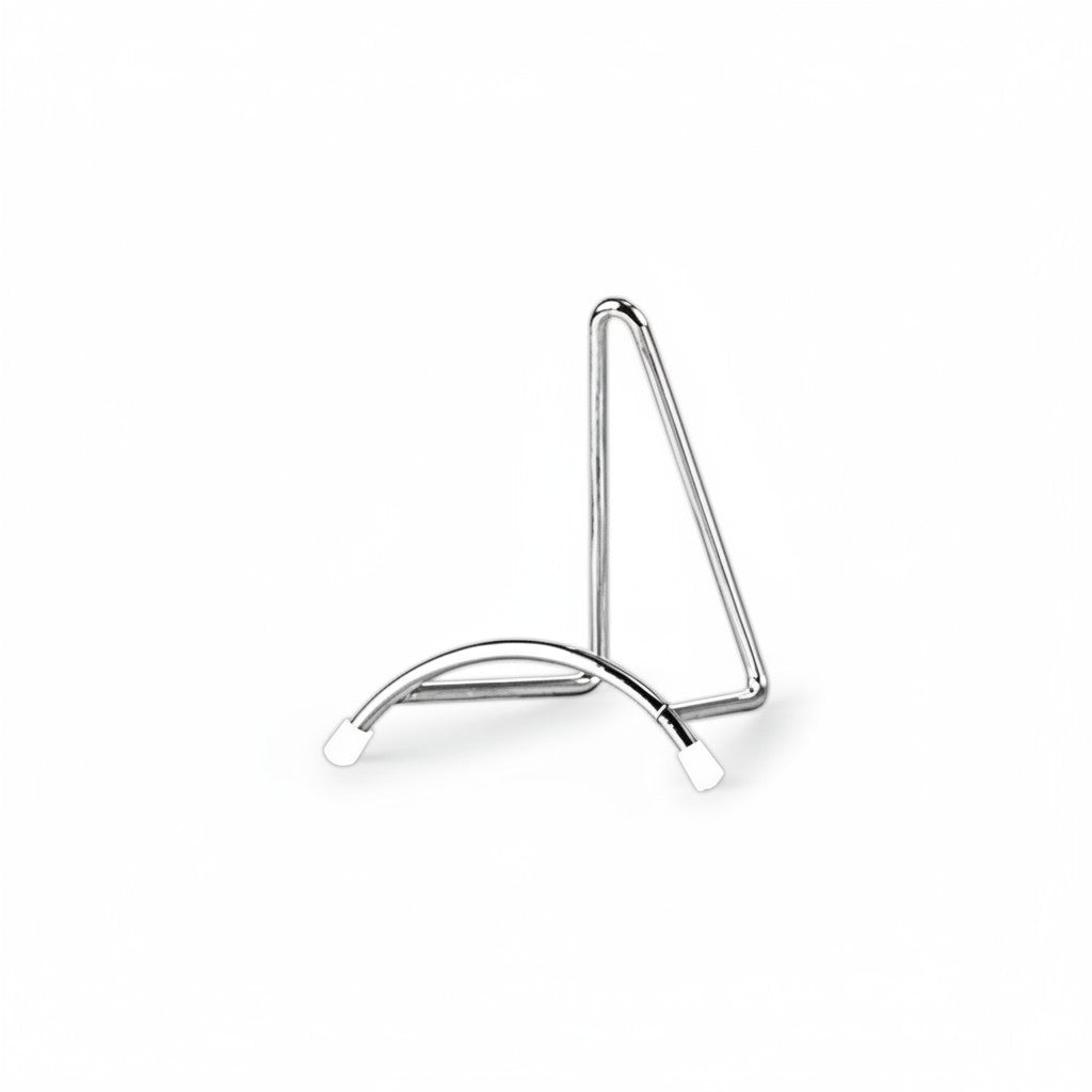 SuperSellerS chrome wire display stand for plates, books, and bags, 8 cm high, set of 10