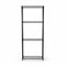 SuperSellerS TUBO tall black wire shelving unit with four tiers for retail display or storage