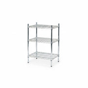 SuperSellerS TUBO 3-tier chrome wire shelving unit for storage and display