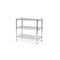 SuperSellerS TUBO 3-tier chrome wire shelving unit for retail, warehouse, or office storage, 91x36x90 cm.